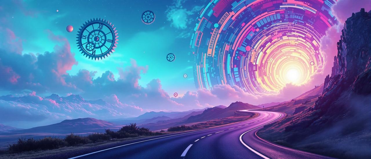 时间旅行迷宫科幻频道封面图
